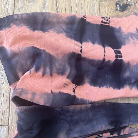 NEW Free People Martha Rey Harper Tie Dye Bikini Top Side tie printed medium - Picture 4 of 7